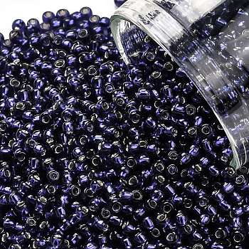 TOHO Round Seed Beads, Japanese Seed Beads, (28D) Dark Cobalt, 11/0, 2.2mm, Hole: 0.8mm, about 1110pcs/bottle, 10g/bottle