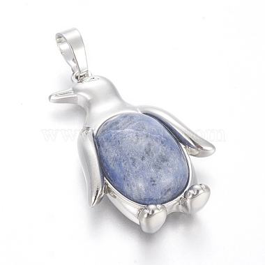 Natural Sodalite Pendants(G-L512-A22)-2