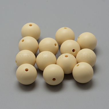 8mm Moccasin Round Silicone Beads