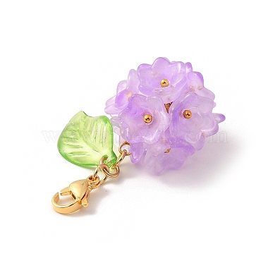 Flower Glass Pendant Decoration(HJEW-TA00286-04)-4