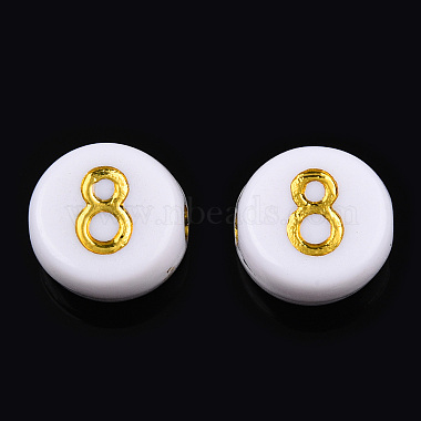 Perles acryliques plaquées(X-PACR-R243-02)-3