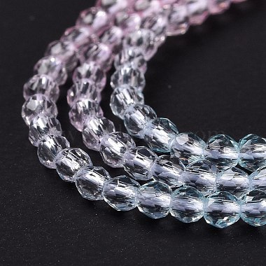 brins de perles de verre de couleur dégradé transparent(GLAA-G101-2mm-06)-5
