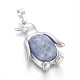 Natural Sodalite Pendants(G-L512-A22)-2