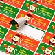Rectangle with Santa Claus Pattern DIY Label Paster Picture Stickers for Christmas(AJEW-L053-08)-2