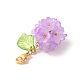 Flower Glass Pendant Decoration(HJEW-TA00286-04)-4