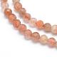 Chapelets de perles de sunstone naturelle naturelles(G-E411-13A-3mm)-3