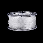 Elastic Crystal Cord, for DIY Jewelry Making, Round, Clear, 1.2mm, about 27.34 Yards(25m)/Roll(EW-N007-01D-01)