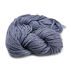 Acrylic Fiber Yarn, for Weaving, Knitting & Crochet, Slate Gray, 2~3mm(PW-WG52221-05)