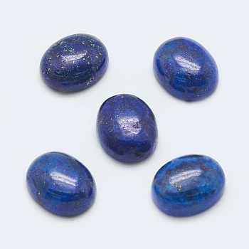 Natural Lapis Lazuli Cabochons, Oval, 10x8x4mm