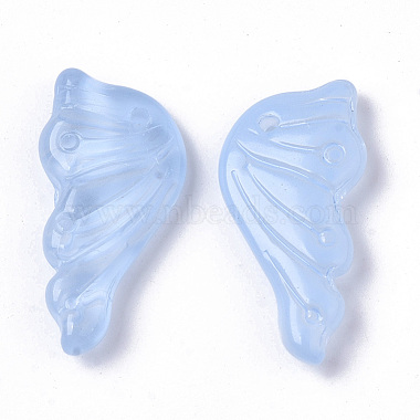 Transparent Spray Painted  Glass Pendants(GLAA-S190-010A)-3