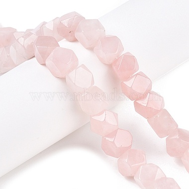 Cube Rose Quartz Beads