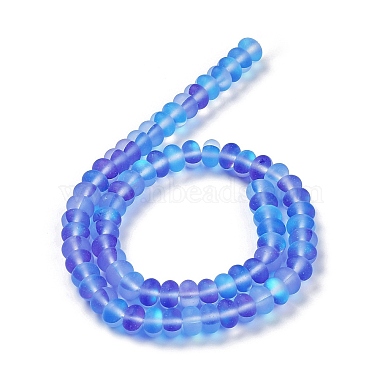 Frosted Transparent Glass Beads Strands(FGLA-M002-01E)-4