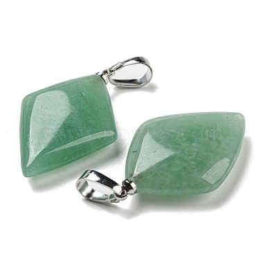 pendentifs naturels aventurine verte(G-C066-03F)-3