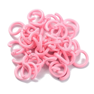 Hot Pink Ring Alloy Open Jump Rings