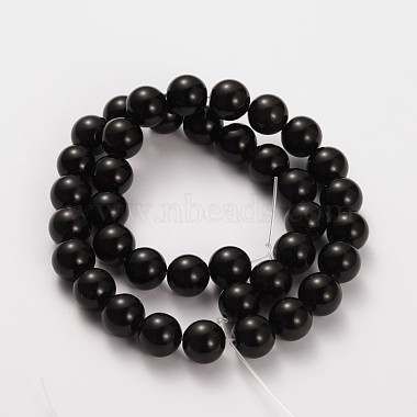 4mm Round Obsidian Beads