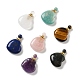 Pendentifs de bouteille de parfum en pierre mélangée naturelle(G-P470-01G)-1