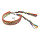 Cotton Braided Wave Pattern Cord Bracelet(FIND-PW0013-002J)-1