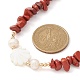 Natural Mixed Gemstone & Pearl & Shell Beaded Chains Necklace(NJEW-JN04346)-4