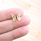 Boucles d'oreilles ailes de papillon en alliage pour femmes(WI-PW0001-064G)-1
