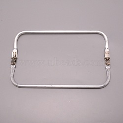 Aluminum Bag Handle, Bag Replacement Accessories, Silver, 9.5x25x2cm(FIND-WH0094-25D)