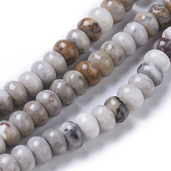 Natural Gobi Agate Beads Strands, Rondelle, 8x5mm, Hole: 0.7mm, about 73pcs/strand, 15.16 inch(38.5cm)