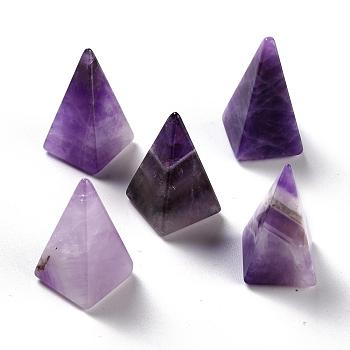 Natural Amethyst Beads, Cone, Undrilled/No Hole Beads, 25x14x14.5mm