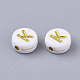 Perles acryliques plaquées(PACR-R242-01K)-2