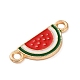 Fruit Theme Alloy Enamel Connector Charms(AL-CBA95F4-01KCG-03)-2