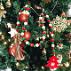 クリスマステーマの木製ビーズペンダントを飾る(HJEW-WH0042-09)-6