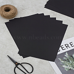 10 Sheets A4 Craft Paper Cardstock, for DIY Card Craft Making, Rectangle, Black, 298x210x0.2mm(DIY-LP0006-13)