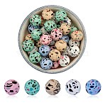 WEWAYSMILE 50Pcs 5 Styles 15mm Silicone Round Beads Making Kit, Silicone Beads Bulk, Round Silicone Beads, for Jewelry Crafts Necklace Garland Bracelet, Mixed Color, 15mm(JX486A)