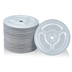 Superdyma Shim, Flat Round, Silver, 74.5x2mm, Hole: 6.5mm(FIND-WH0002-121)