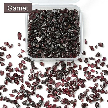 70G Natural Garnet Chip Beads, No Hole/Undrilled, 2~12x2~10x1~3mm