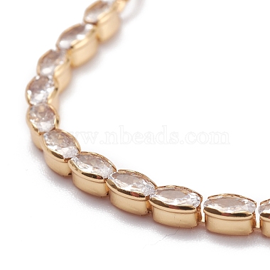 Cubic Zirconia Oval Tennis Bracelet for Men Women Gift(BJEW-F417-05-RS)-4
