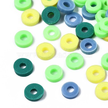 Mixed Color Disc Polymer Clay Beads