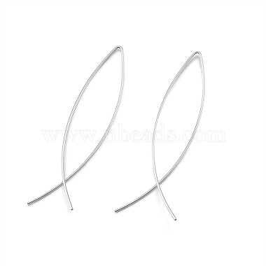 boucles d'oreilles en laiton minimalistes(EJEW-TA0010-01S)-2