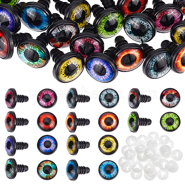 Mixed Color Plastic Craft Eyes