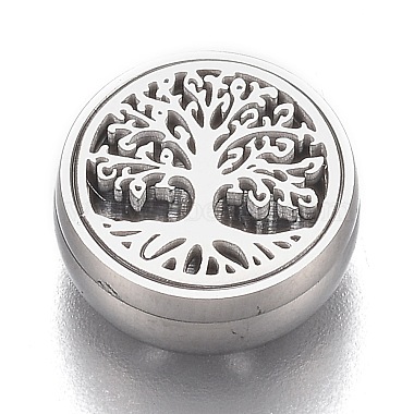 304 Stainless Steel Diffuser Locket Aromatherapy Essential Oil(AJEW-N025-03P)-5