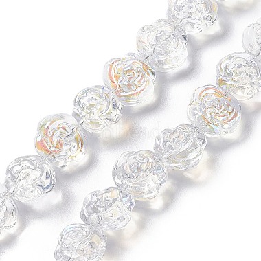 Chapelets de perles en verre galvanoplastique(EGLA-L040-AB01)-3