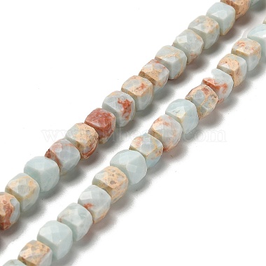 Cube Shoushan Stone Beads