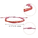 bracelet à cordon tressé en polyester ciré bicolore(BJEW-SW00026)-7