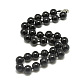 Agate naturel noir colliers de perles(NJEW-S405-02)-1