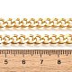 Brass Cuban Link Chain Necklaces for Women(NJEW-U022-01G)-5