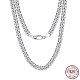 925 Sterling Silver Cuban Link Chain Necklace(NJEW-I124-002-A)-1