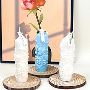 3D Grape Pillar Scented Candle Silicone Molds, Candle Making Molds, Aromatherapy Candle Molds, WhiteSmoke, 15.3x5.8cm, Inner Diameter: 3.8cm(DIY-G105-01)