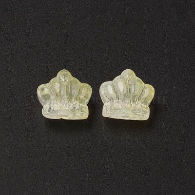 Perles de verre peintes par pulvérisation transparentes deux tons(GLAA-Q092-02-C04)-2