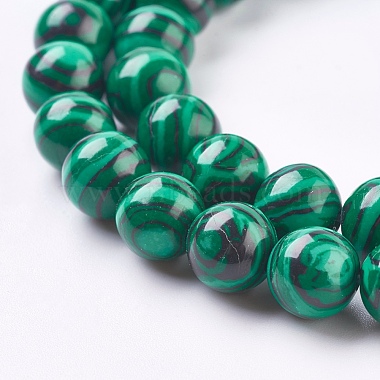 Chapelets de perles en malachite synthétique(X-TURQ-P028-04-8mm)-3