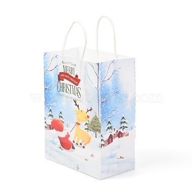 Christmas Theme Kraft Paper Bags(ABAG-H104-D07)-3