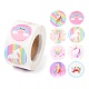 8 Styles Unicorn Paper Stickers(X-DIY-L051-008)-1