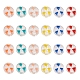 Craftdady 60Pcs 6 Colors Transparent Enamel Acrylic Beads(TACR-CD0001-08)-1